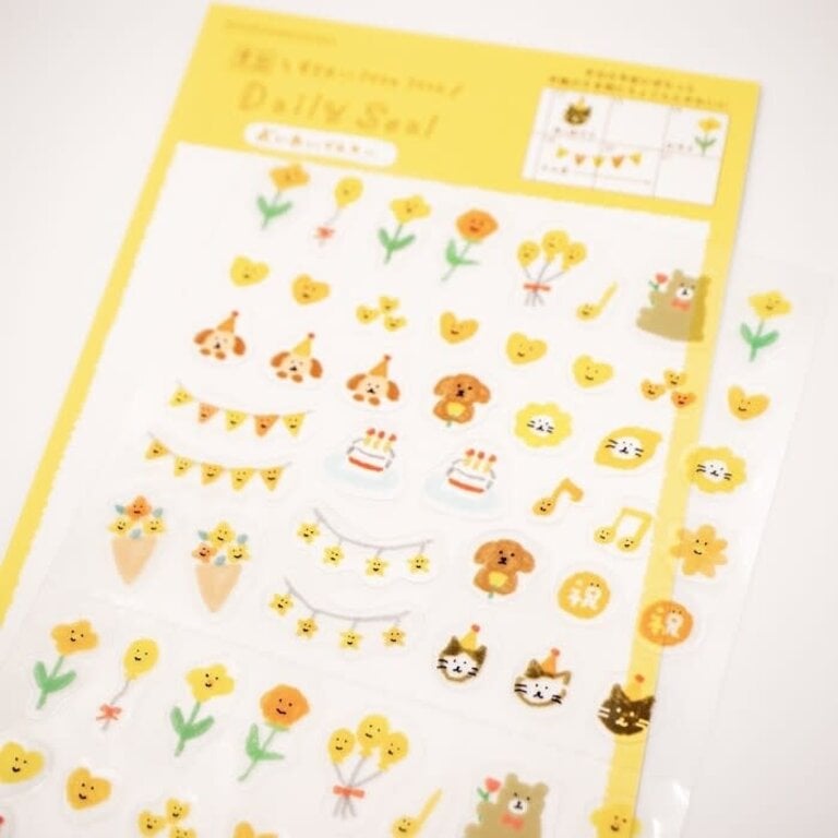 Furukawashiko Yellow Celebration Daily Sticker Pack