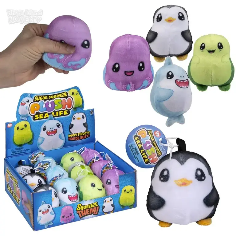 Sugar Squeeze Plush Sea Life Single Assorted