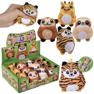 Sugar Squeeze Plush Zoo Animal Single Assorted