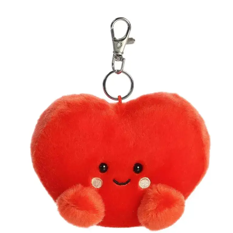 Aurora Palm Pals Clip On Amore Heart Keychain