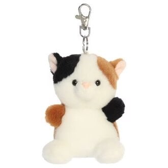 Aurora Palm Pals Keychain Peebs Calico Cat