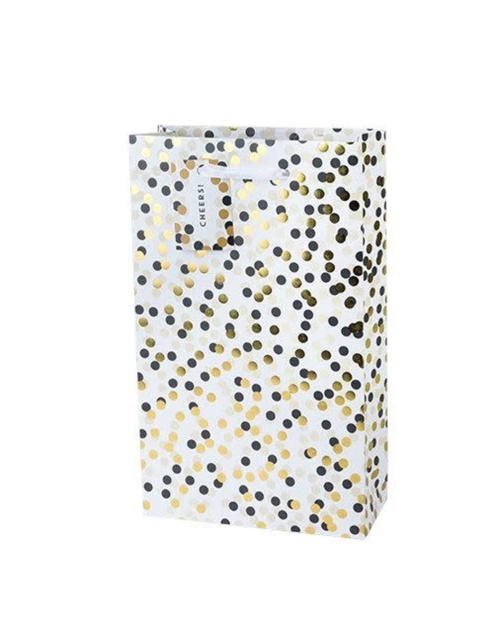 Tuxedo Dots Double Bottle Wine Bag