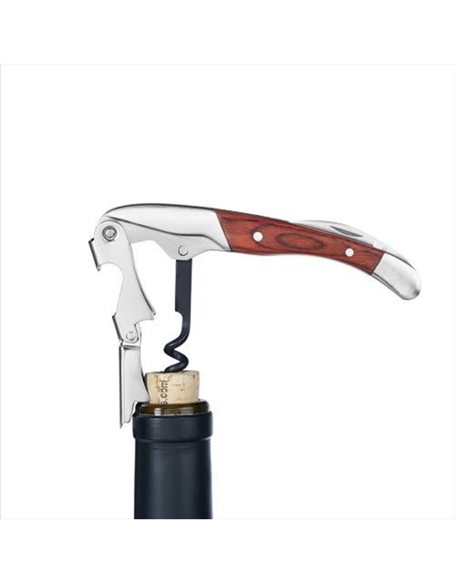 Spruce Double Hinge Wood-handle Corkscrew