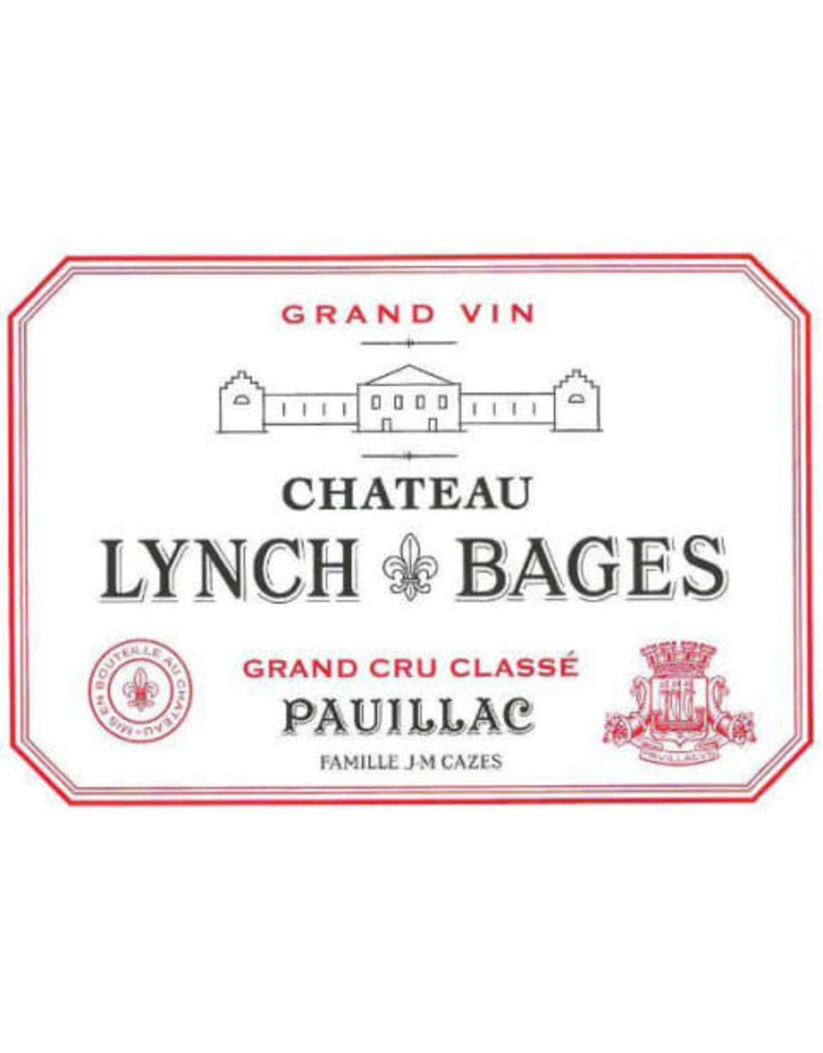 France Chateau Lynch Bages Grand Cru Classé Pauillac