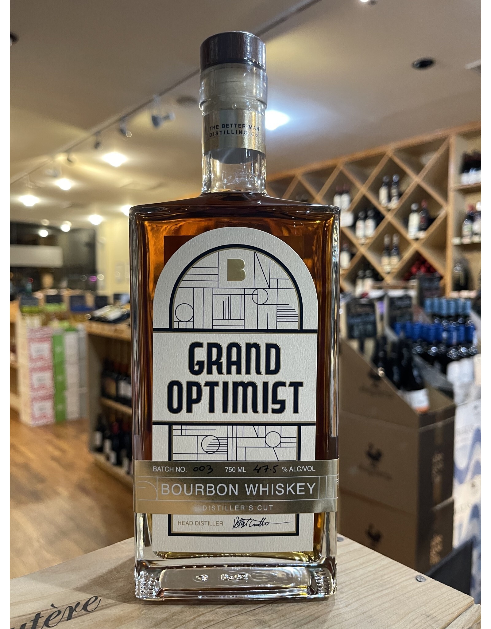 USA The Better Man Distilling Co. Grand Optimist Bourbon Whiskey