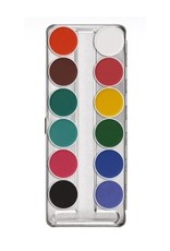 Kryolan PALETTE-AQUACOLOR, 12 COLOR