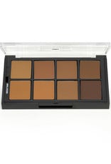 Ben Nye PALETTE-MATTE HD FNDTN, 8 COLORS, BROWN