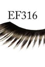 EYELASH-FEATHERED, BLACK