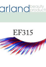 EYELASH-FEATHERED, RED/BL