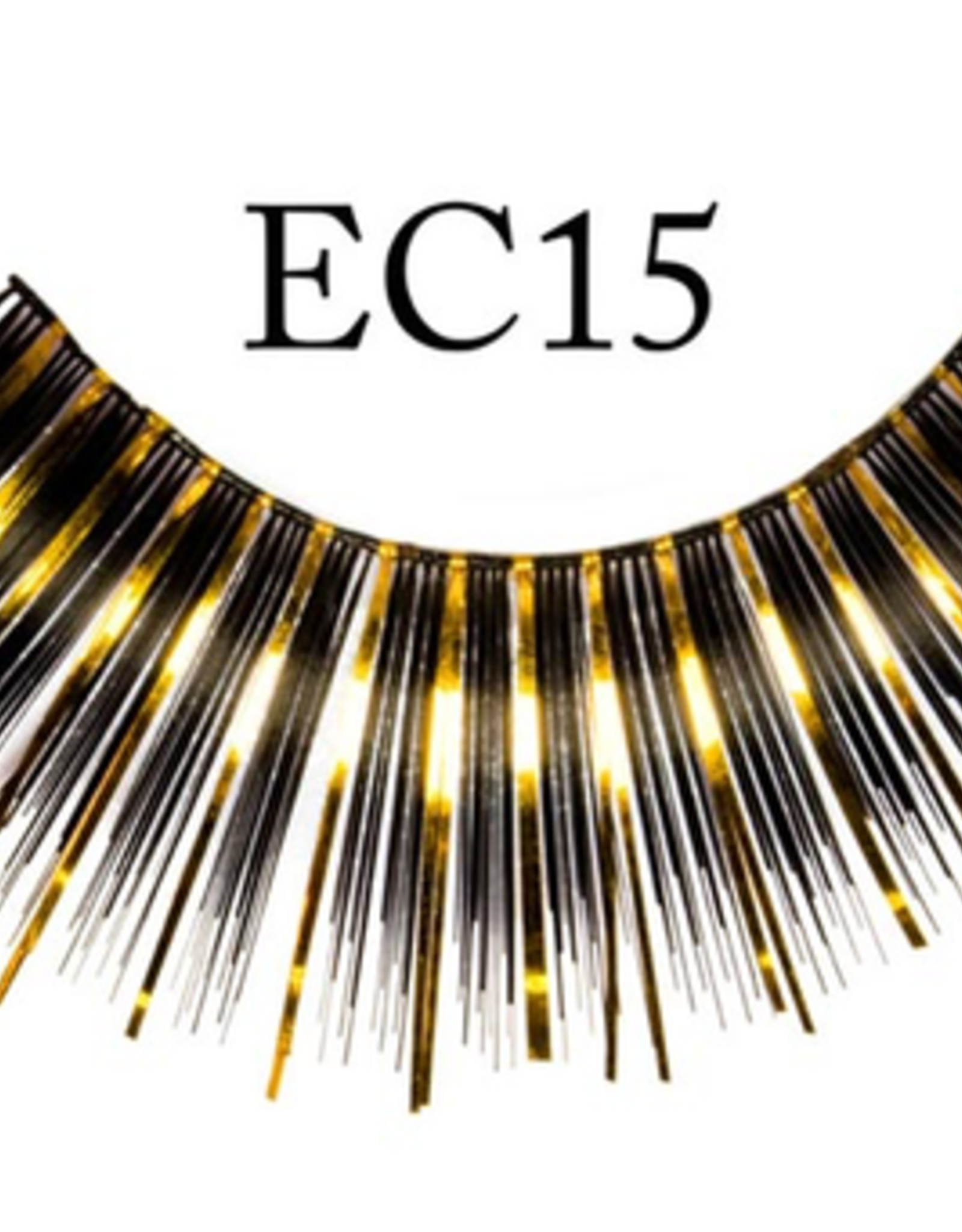 EYELASH-METALLIC, BLACK/GOLD