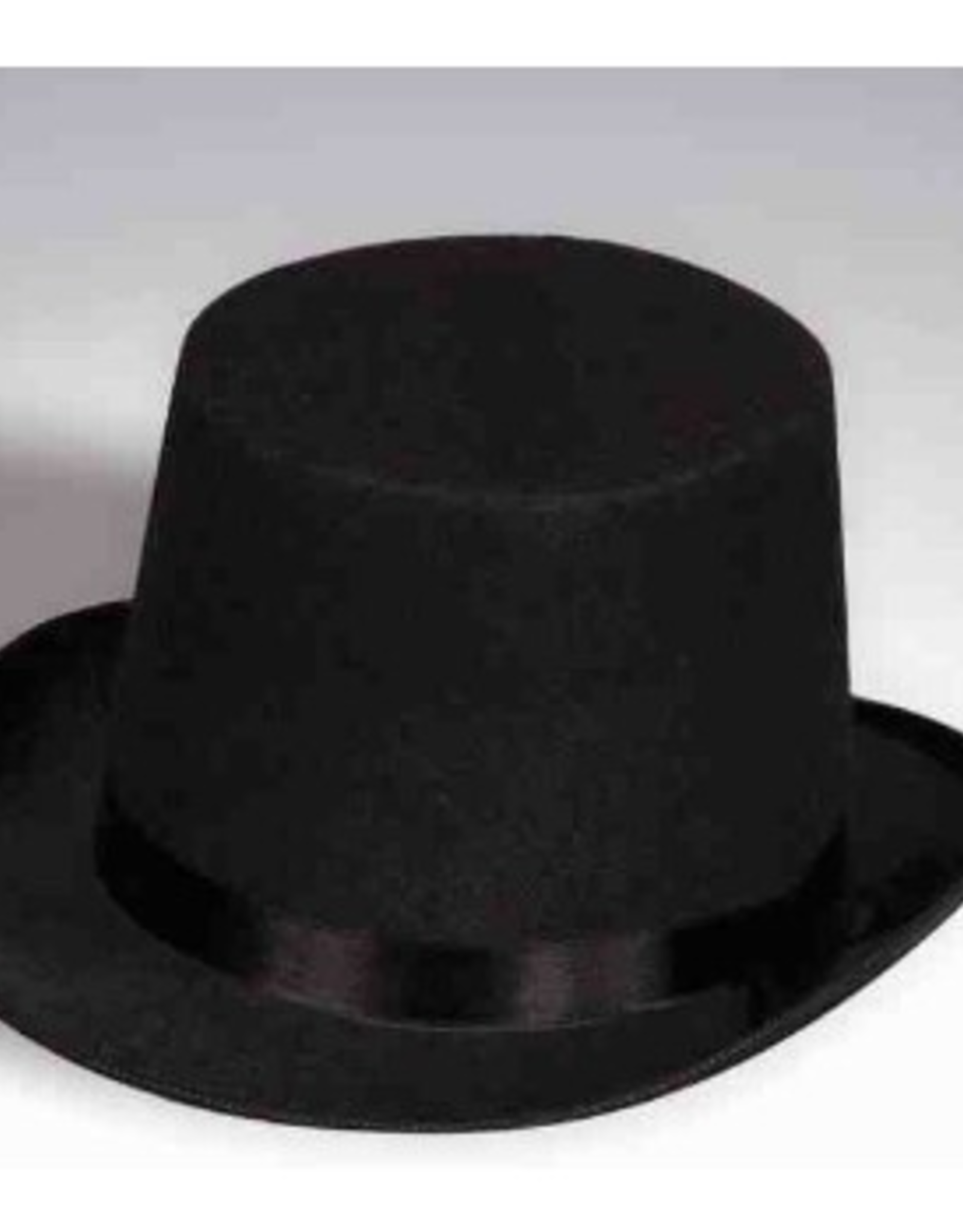 HAT-TOP HAT, BLACK FELT, O/S