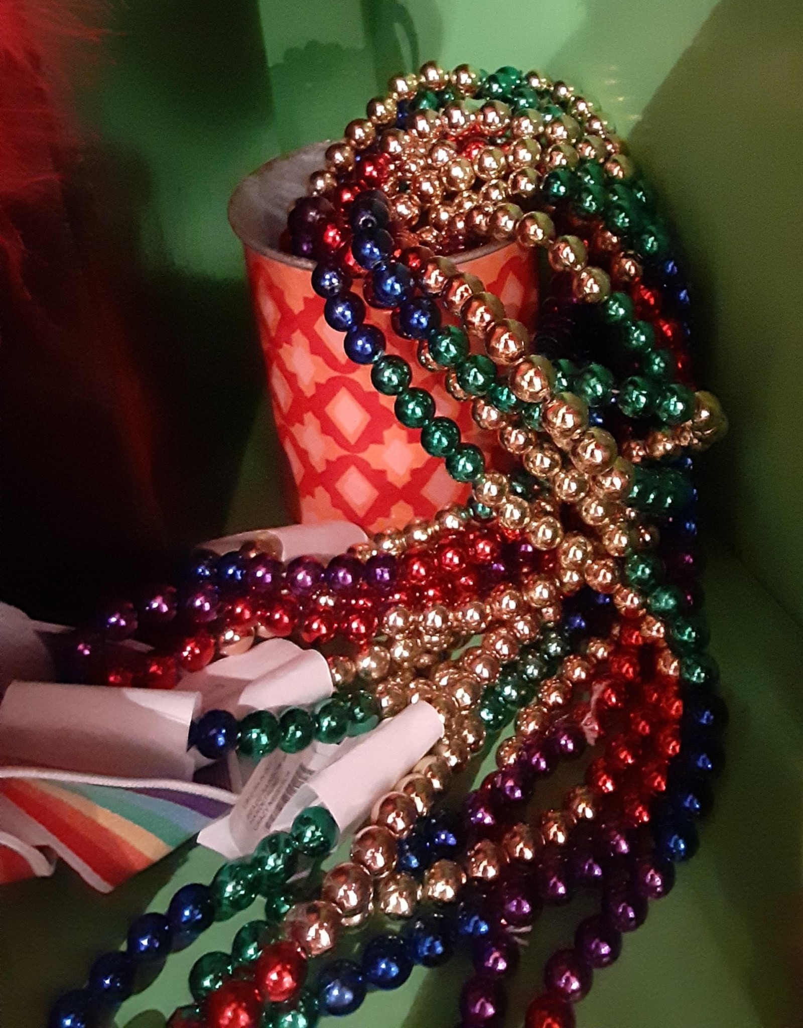 BEADS-RAINBOW, 36” HANDSTRUNG