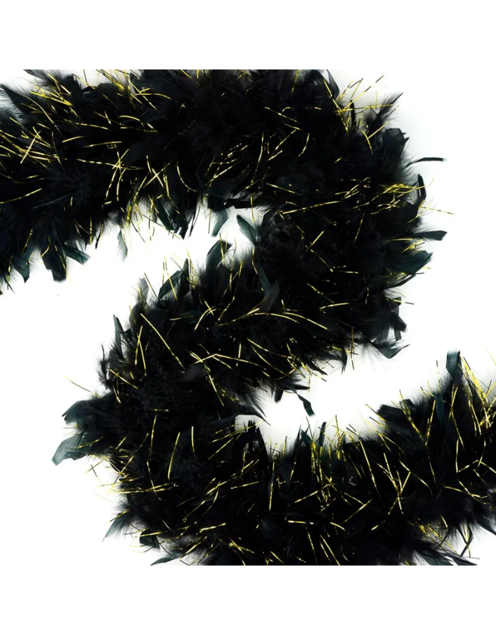 FEATHER BOA-CHANDELLE-LUREX MED