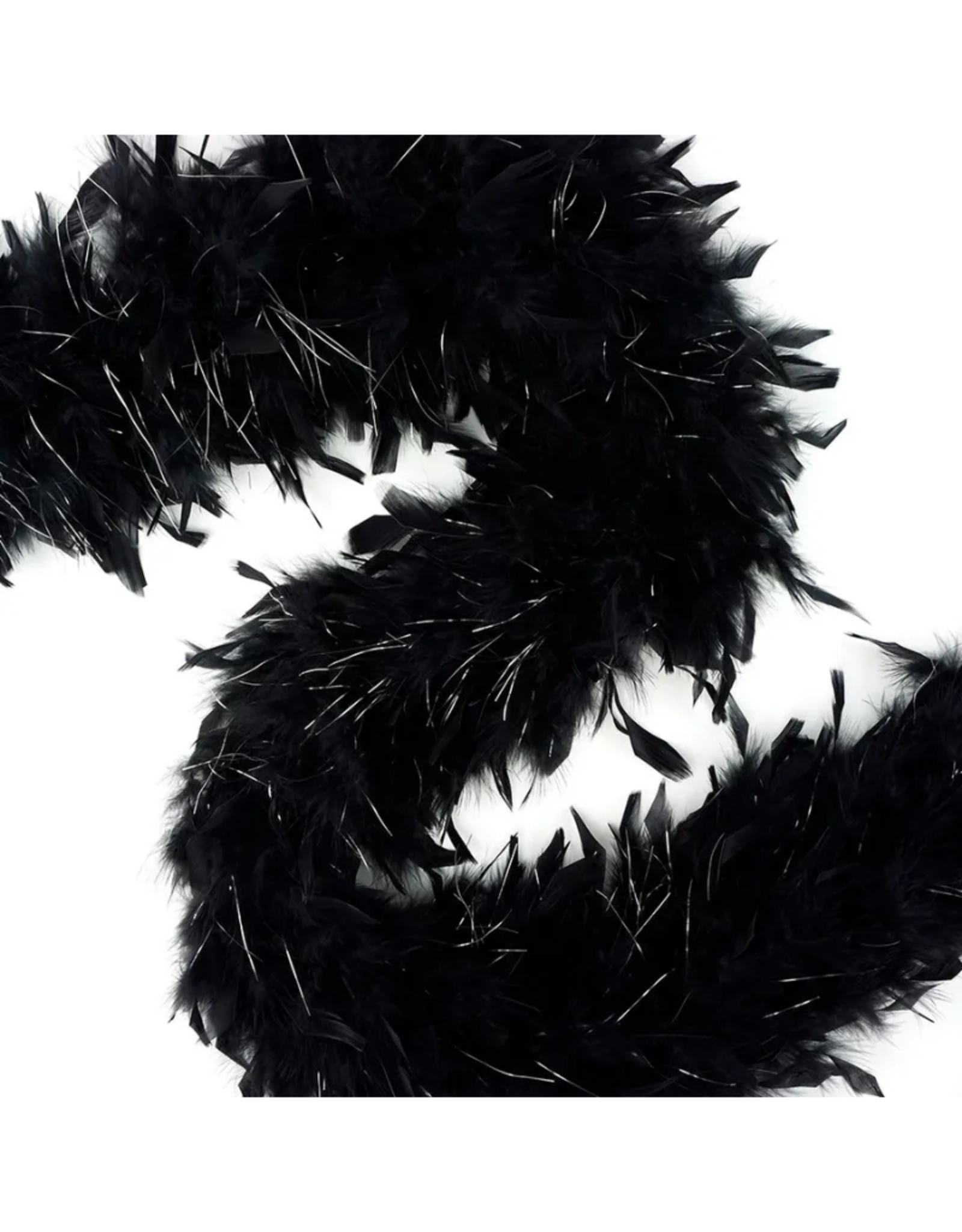 FEATHER BOA-CHANDELLE-LUREX MED