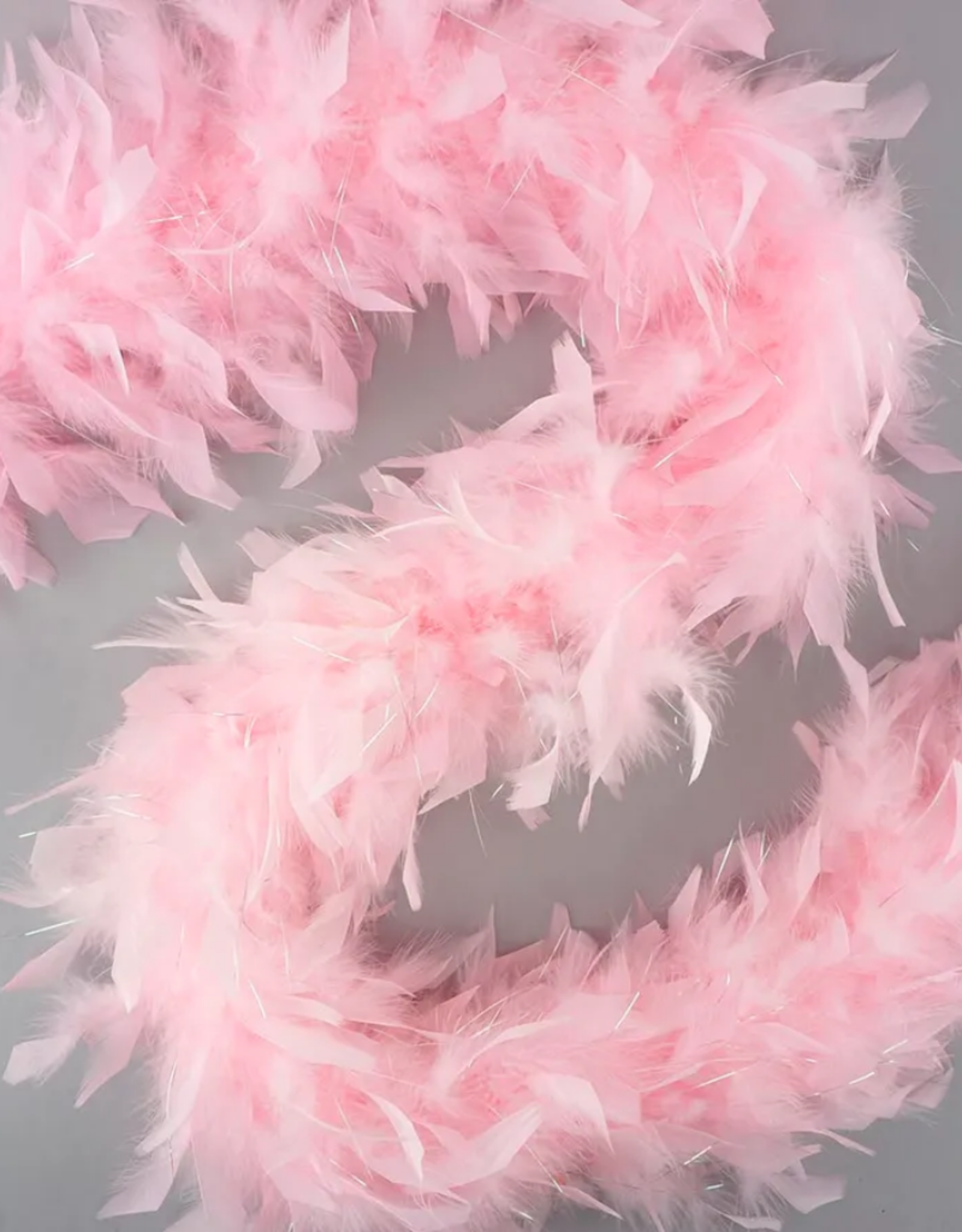 FEATHER BOA-CHANDELLE-LUREX MED