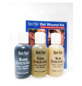 Ben Nye FX GEL WOUND KIT,  2 OZ BOTTLES