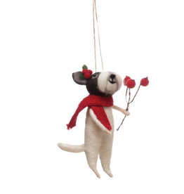 ORNAMENT-FELT-DOG