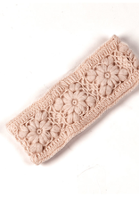 HEADBAND-KNIT-CROCHET FLOWER