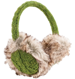 EARMUFFS-SOLID COLOR CABLE KNIT ADJUSTABLE