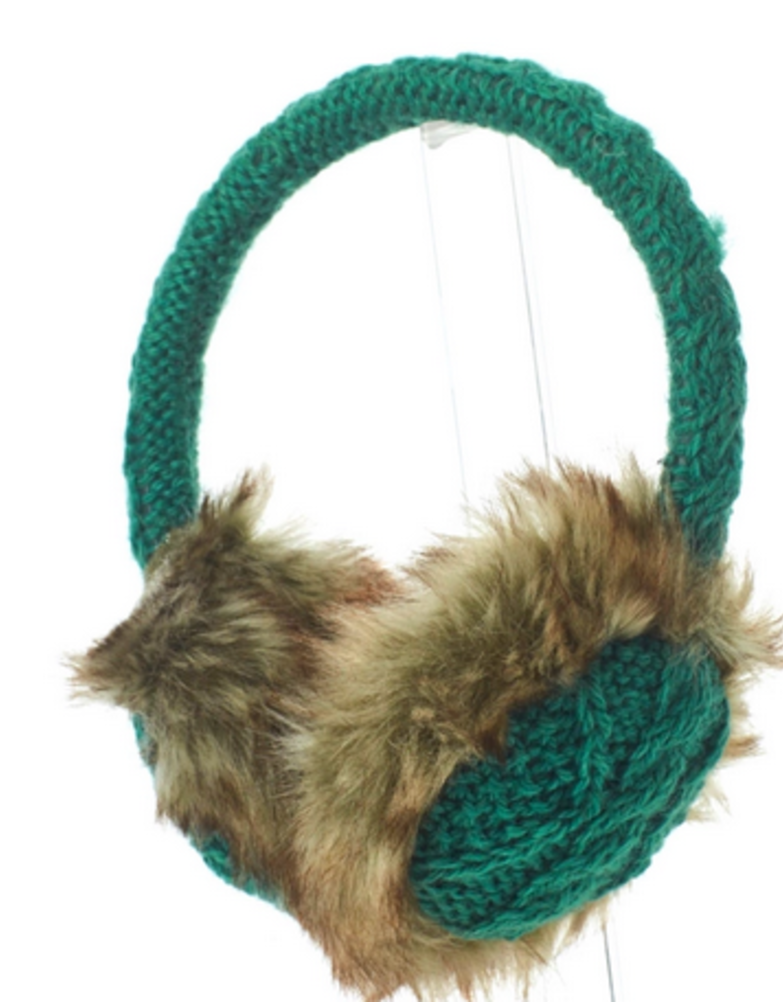 EARMUFFS-SOLID COLOR CABLE KNIT ADJUSTABLE