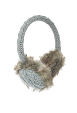 EARMUFFS-SOLID COLOR CABLE KNIT ADJUSTABLE