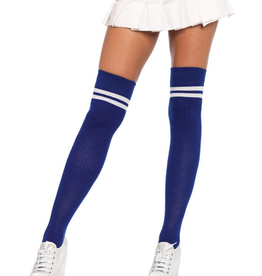 THIGH HIGH-ATHLETIC, TWO STRIPE