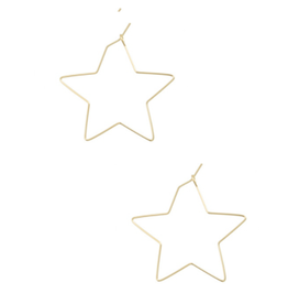 EARRINGS-GOLD DIPPED STARS