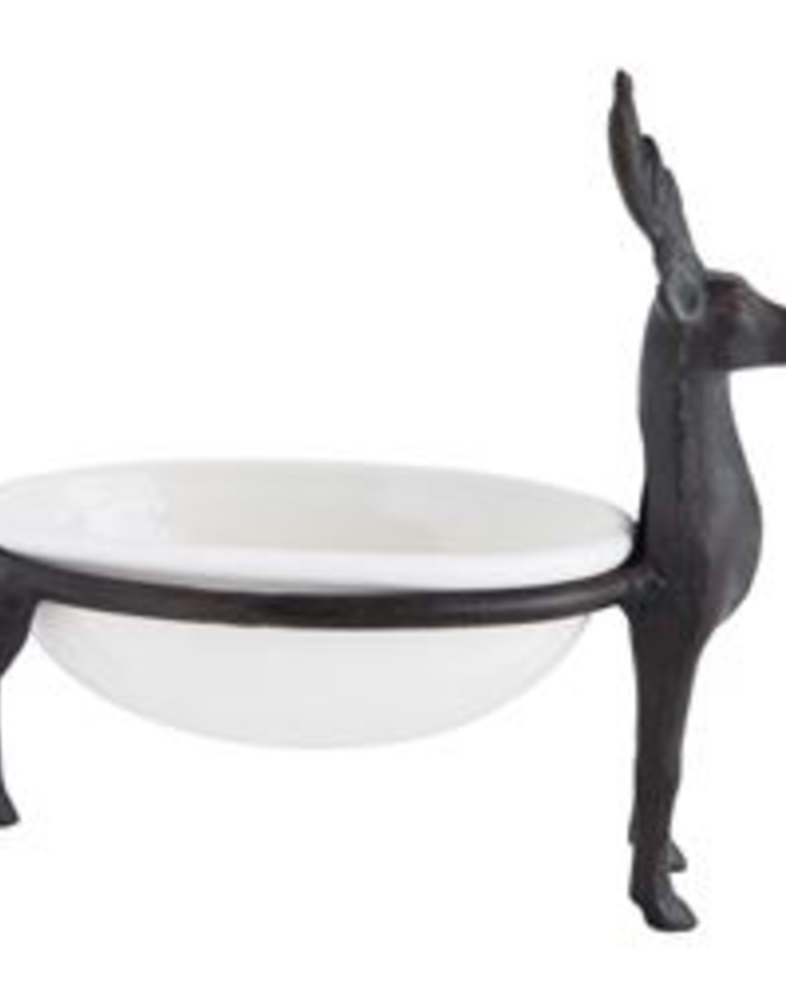DISH-DEER HOLDING A CATCH ALL