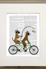 Faire/FabFunky LTD ART PRINT-ANIMAL ON PAGE, 11 X 14  (SET II)