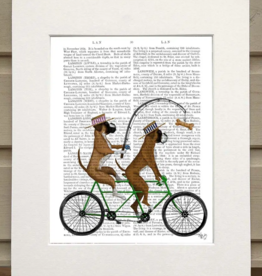 Faire/FabFunky LTD ART PRINT-ANIMAL ON PAGE, 11 X 14  (SET II)