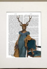 Faire/FabFunky LTD ART PRINT-ANIMAL ON PAGE 11 X 14  (SET I)