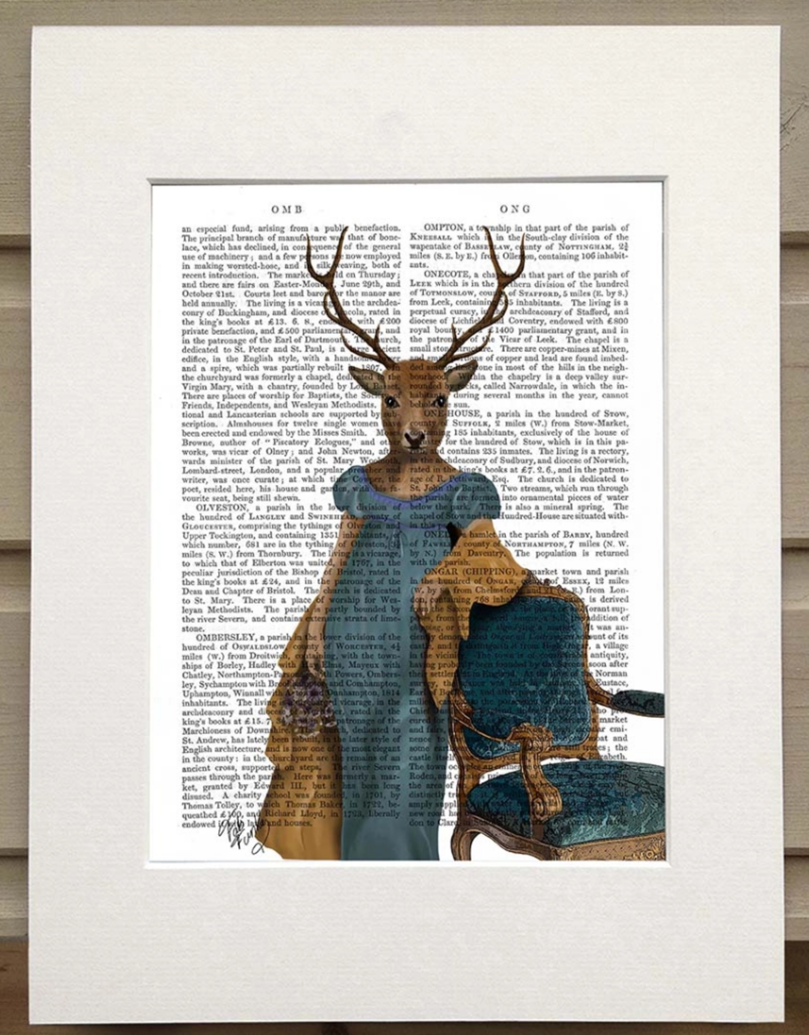 Faire/FabFunky LTD ART PRINT-ANIMAL ON PAGE 11 X 14  (SET I)