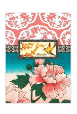 CARD-JUST BECAUSE "THANKS" FLORAL W/BIRD