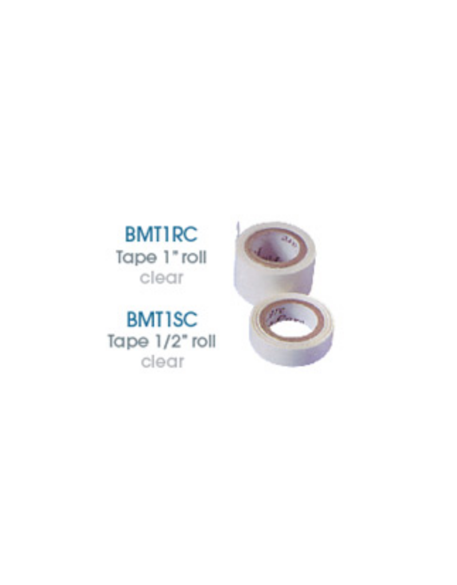 T TAPE 1/2" ROLL, CLEAR