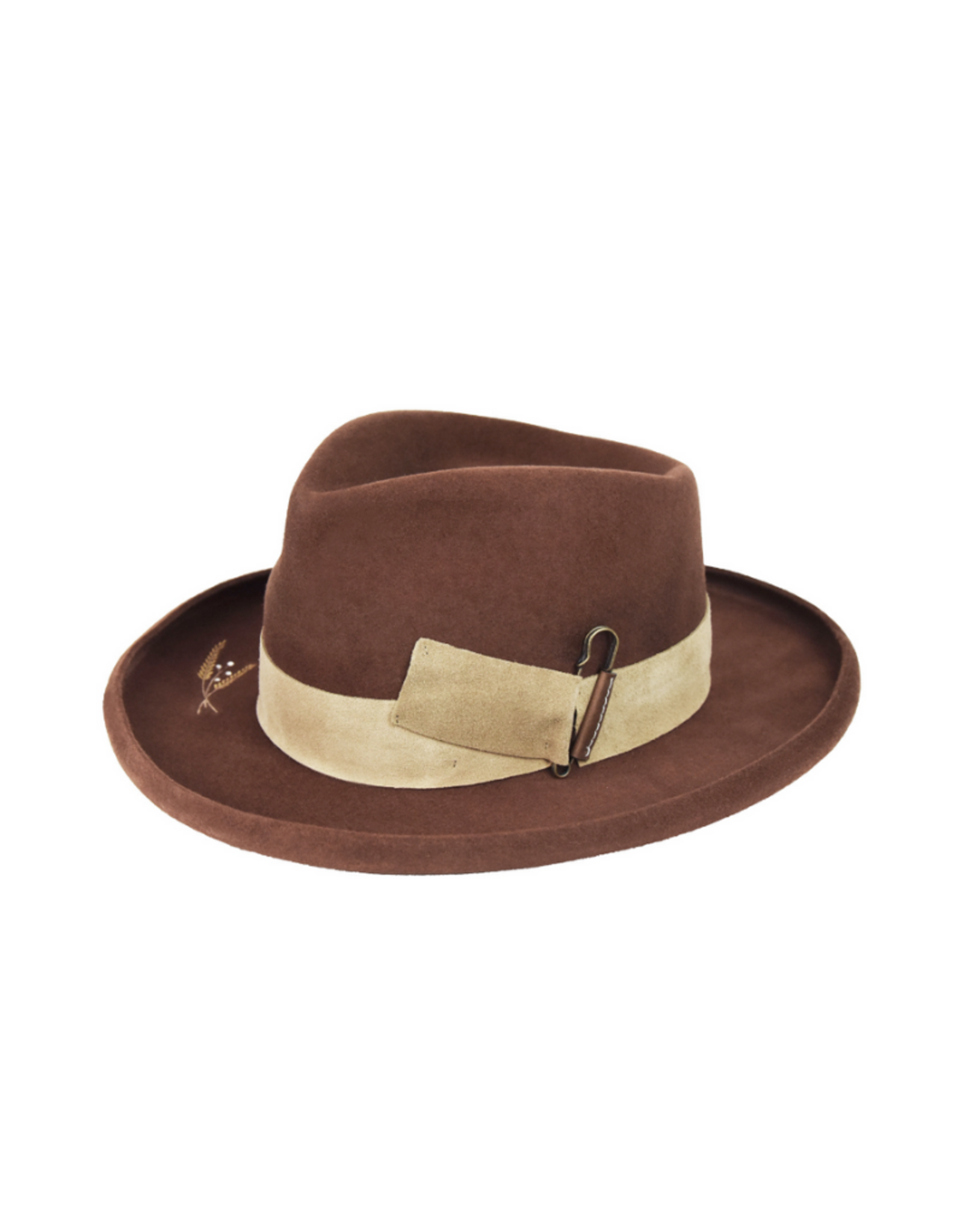 Bailey Hat Co. HAT-FEDORA "CASVILLE" W/TURNED UP BRIM BUCKLE TRIM