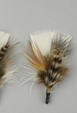 HAT TRIM-FEATHER-PHEASANT TURKEY HACKLE EGGSHELL