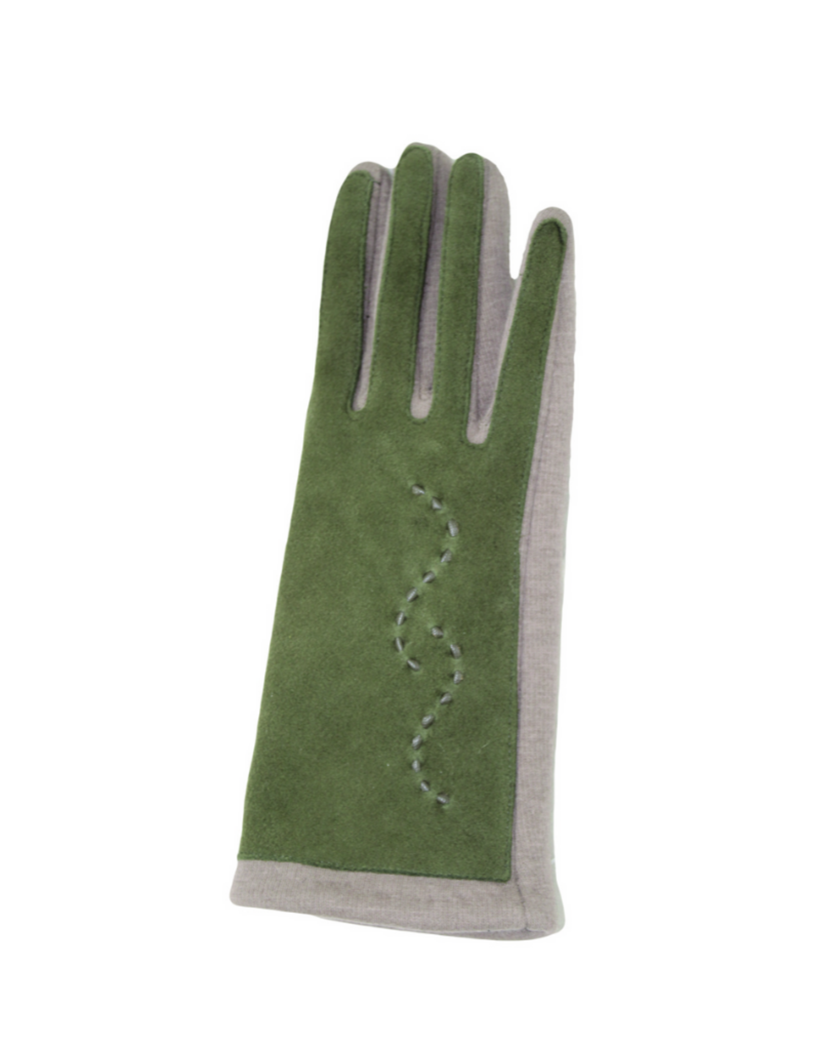 GLOVES-FASHION W/STITCHING ON SOLID TOP