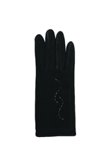GLOVES-FASHION W/STITCHING ON SOLID TOP