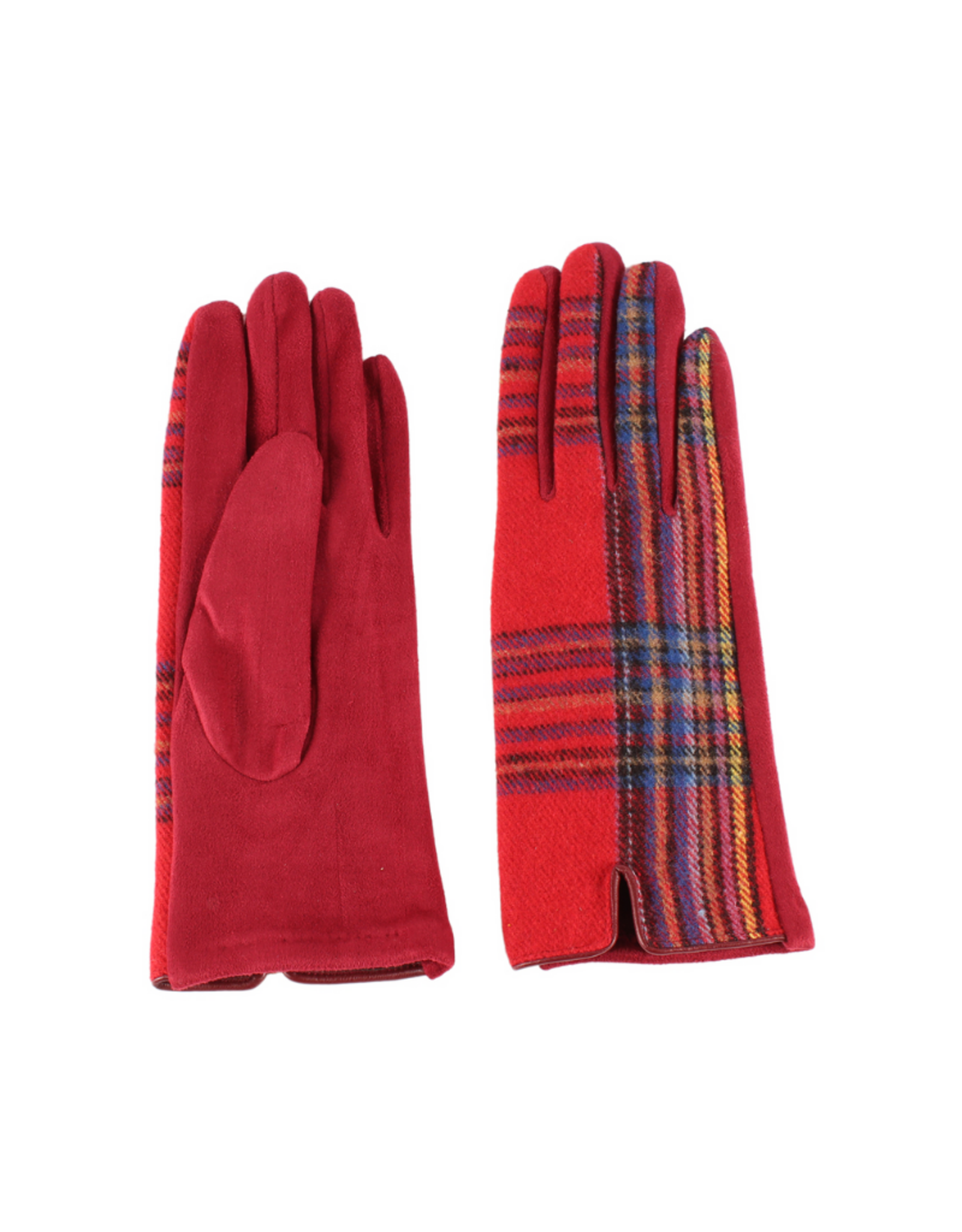 GLOVES-FASHION SOLID/PLAID