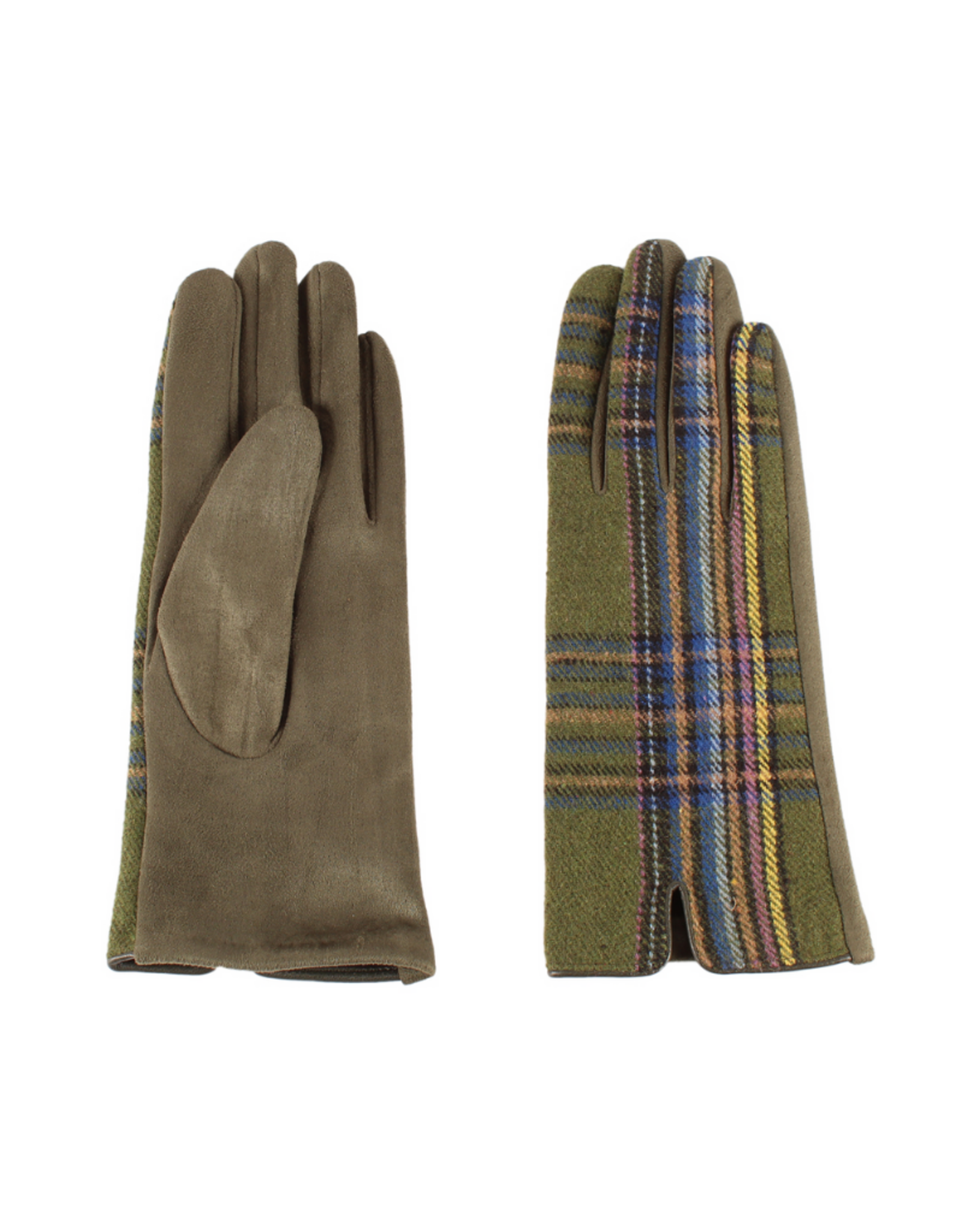 GLOVES-FASHION SOLID/PLAID