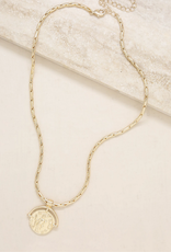 NECKLACE-COIN PENDANT GOLD