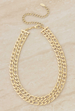 NECKLACE-CHAIN, DBL LINKED GOLD