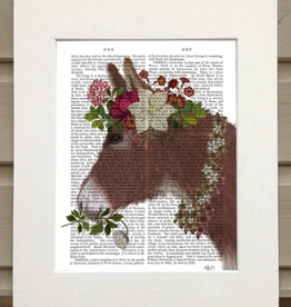 Faire/FabFunky LTD ART PRINT-ANIMAL ON PAGE, 11 X 14  (SET IIl)