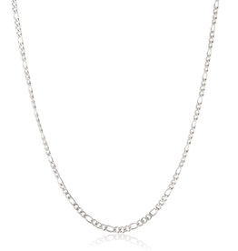 NECKLACE-CRUCIBLE FIGARO CHAIN, SILVER