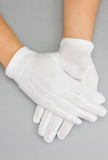 GLOVES-CLASSIC WRIST LENGTH WHITE W/CREASES