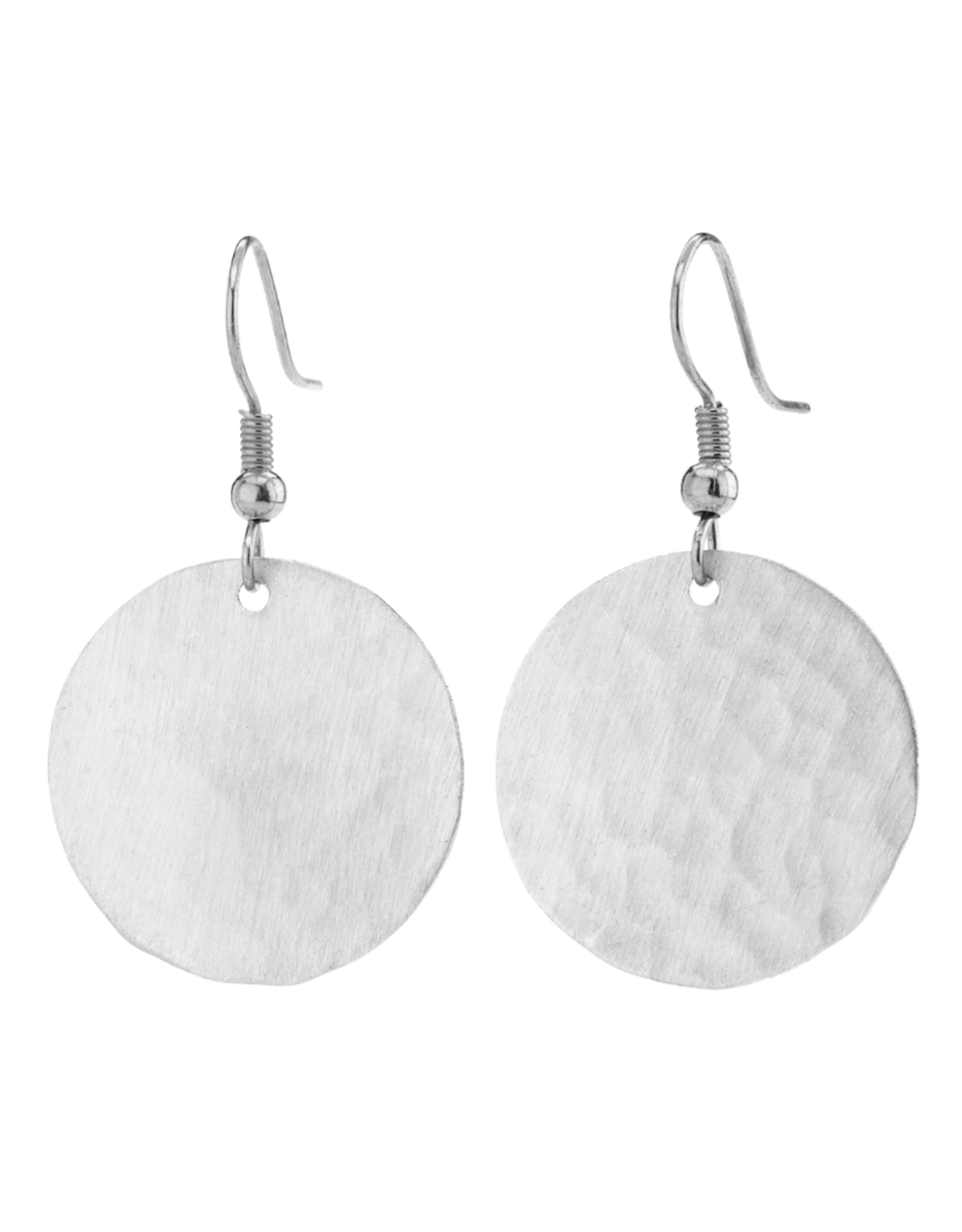 Faire/Island Designs EARRINGS-HAMMERED COIN