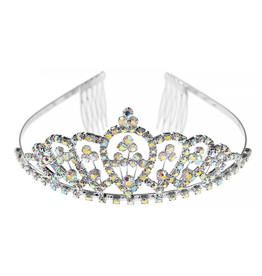 TIARA-RHINESTONE W/COMB