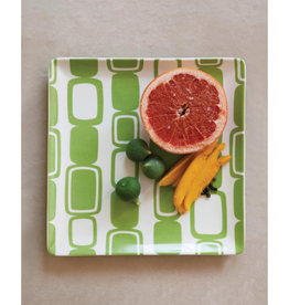 PLATE-PATTERN-GREEN/WHITE RECTANGLE