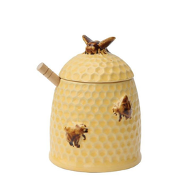 JAR-HONEY DIPPER W/BEE LID 3PCS