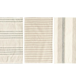 NAPKINS-COTTON-STRIPED SET OF 3